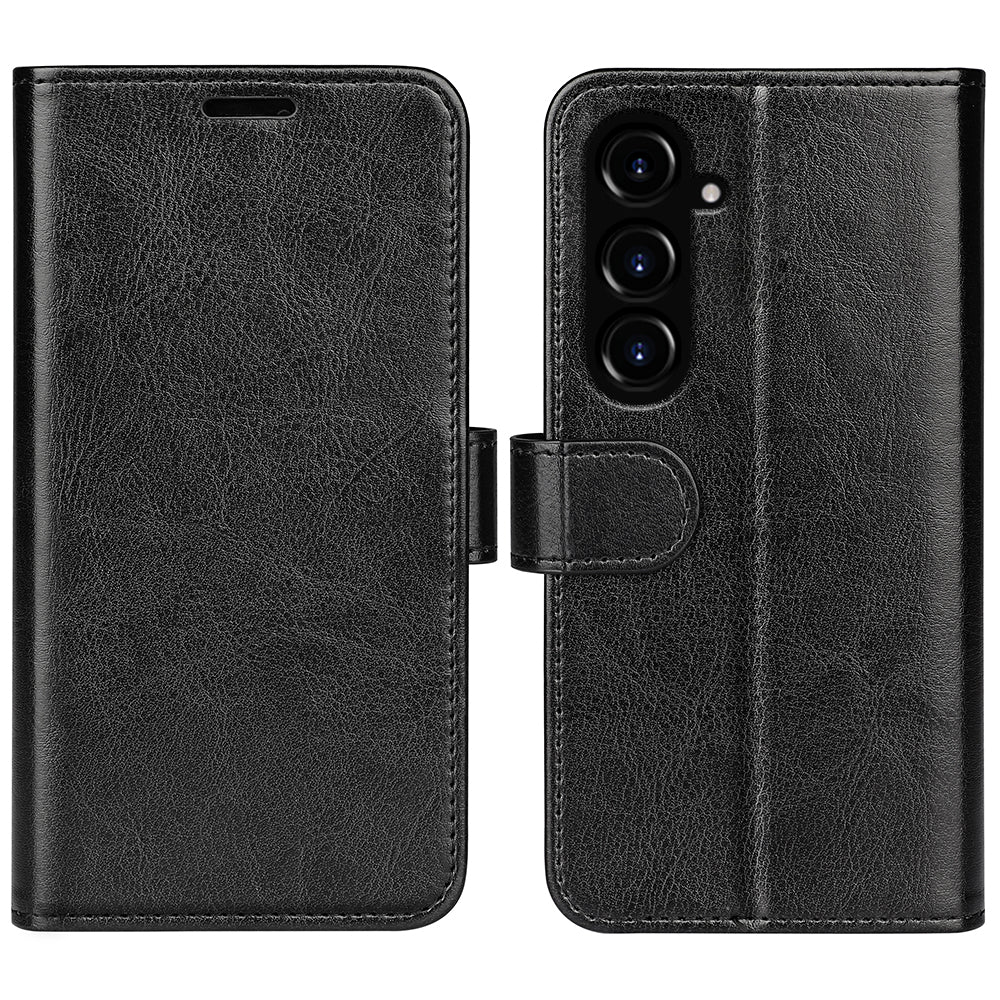 For Samsung Galaxy S23 FE Anti-collision Crazy Horse Texture Phone Case PU Leather Wallet Stand Cover For Samsung Galaxy S23 FE Anti-collision Crazy Horse Texture Phone Case PU Leather Wallet Stand Cover
